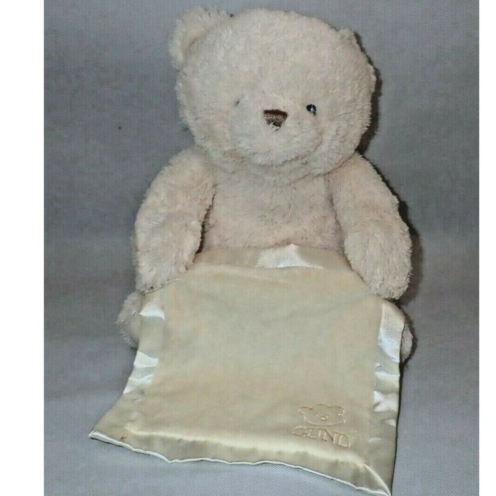 Gund My First Teddy Bear Peek A Boo ~Baby Stuffed Animal Plush‎ Toy Interactive